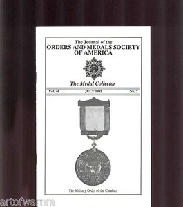 MEDAL COLLECTOR Vol 46 # 7 1995 ( OMSA Journal ) - Picture 1 of 1