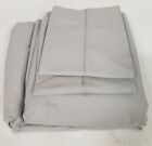Pottery Barn 400-Thread-Count Organic Percale Sheet Set, king, gray mist
