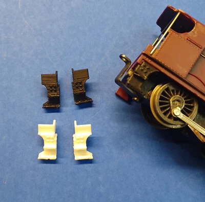 Triang R251 Deeley Tender Loco 0-6-0  Rear Steps [pair] in black or white 3DPD - Image 1 of 4