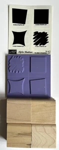 Stampin' Up 2002 (4 Briefmarken) "Alpha Schatten" NEU - Bild 1 von 2