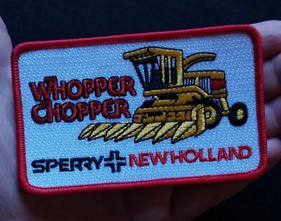 Sperry New Holland Patch ~ WHOPPER CHOPPER ~ Farming Advertising Patch - Image 1 of 4
