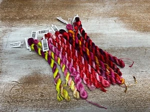 Tuscan Rose hand dyed ITALIAN Cotton thread SIZE 8 - 10 skeins 27 yards - lot 14 - Picture 1 of 3