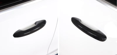 Tapa tapa manija puerta fibra embellecedor para Mercedes Benz Clase C 2022-2023 sedán W206 Foto 1 de 3