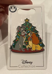 Disney Parks Lady and the Tramp Holiday Christmas Tree Pin 2021 NOC - Picture 1 of 4