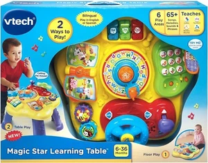 VTECH Magic Star Learning Table, Bilingual - English & Spanish 6-36 Months NEW - Picture 1 of 20