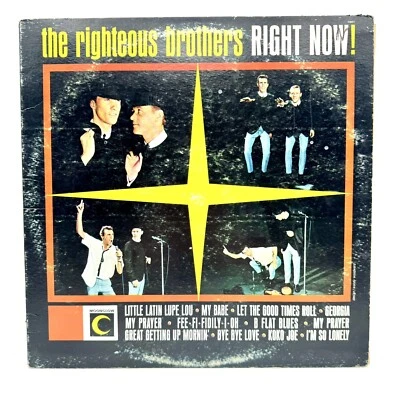 The Righteous Brothers Vinyl LP Right Now 1001 12" MOONGLOW Records 1963 Album  - Image 1 of 4