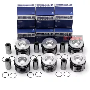 STD 6pcs Pistons With Rings Set Φ84mm for BMW E90 E91 F10 F11 N57D30 3.0 Diesel - Picture 1 of 5