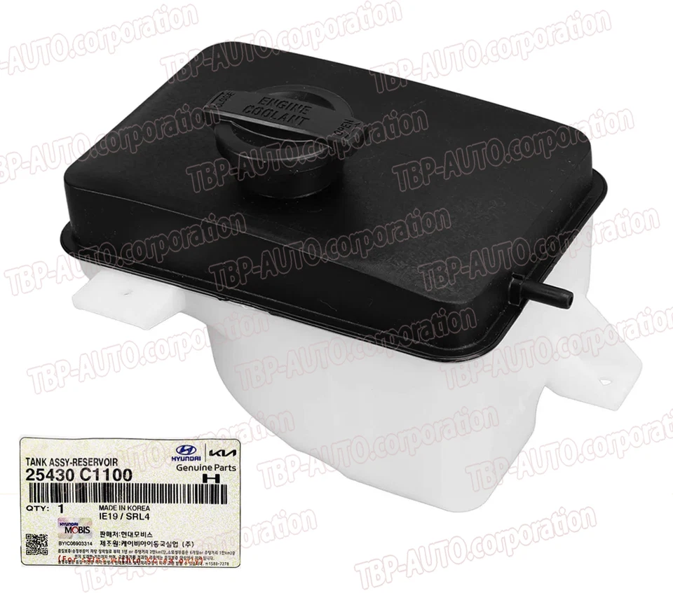 Tanque de depósito de refrigerante GENUINO ® para Hyundai Sonata 2015-2019 25430C1100 Foto 1 de 1