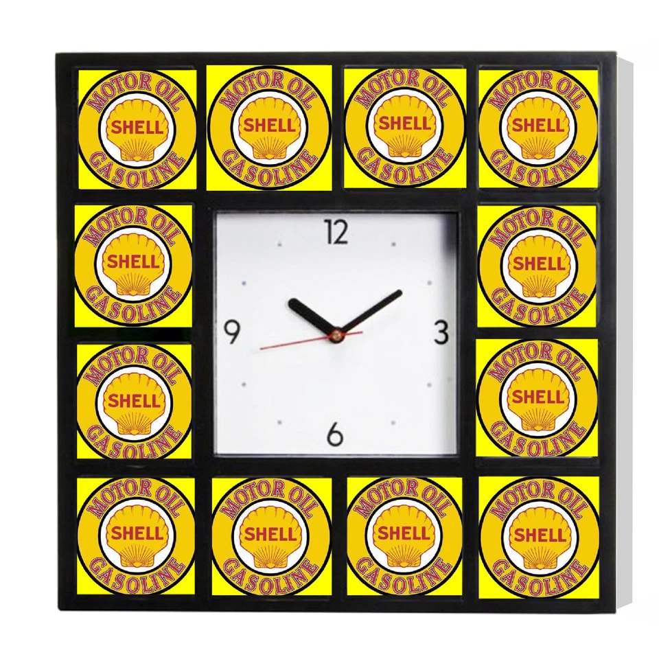 Shell Gas and Oil advertising promo around the Clock with 12 surrounding images - Image 1 of 3