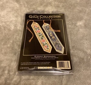 Gold Collection Petites ELEGANT BOOKMARKS Dimensions Cross Stitch Kit 6783 - Picture 1 of 3