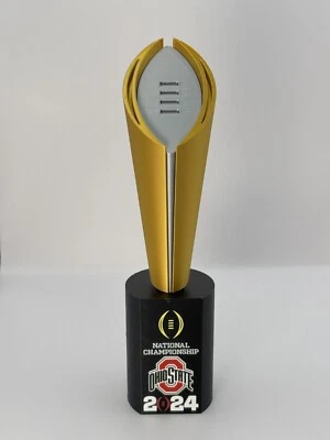 Ohio State 2024 National Championship 10" Replica Trophy - UV Print -FREE SHIP - Image 1 of 2