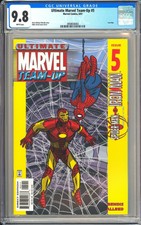 Ultimate Marvel Team-Up #5 CGC 9.8 WP 3858658003 1st Black Nick Fury! Iron Man