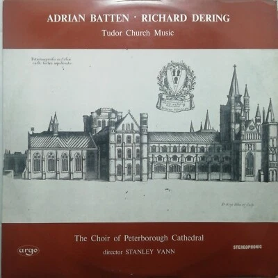 Batten / Dering: Tudor Church Music / Peterborough / Argo LP ZRG 5318 GVD OVAL - Image 1 of 3