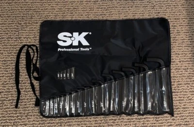 20 pc hex L key wrench set SK Professional Tools w/tool roll *Made in USA*  NEW - Image 1 of 4