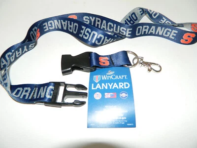 Syracuse University Orange SU keychain Lanyard Navy Heather backpack NWT clip - Image 1 of 4
