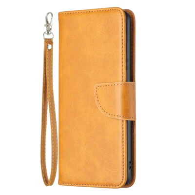 Funda tipo billetera de cuero magnético con soporte abatible para tarjetas para iPhone 16E 15 14 13 12 11 XR 7 Foto 1 de 4