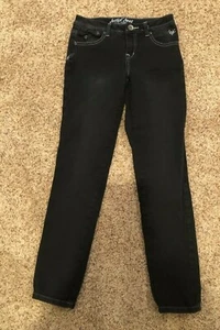 Mädchen Größe 12 Justice Simply Low dunkle Waschung blau Denim Jegging Jeans - 27" x 28"  - Bild 1 von 6