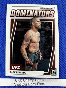 2023 #8 Alex Pereira Panini Donruss Optic UFC Dominators - Foto 1 di 2