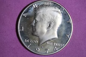 ESTATE FIND 1974 S PROOF- KENNEDY HALF DOLLAR!! #K44444 - Picture 1 of 2