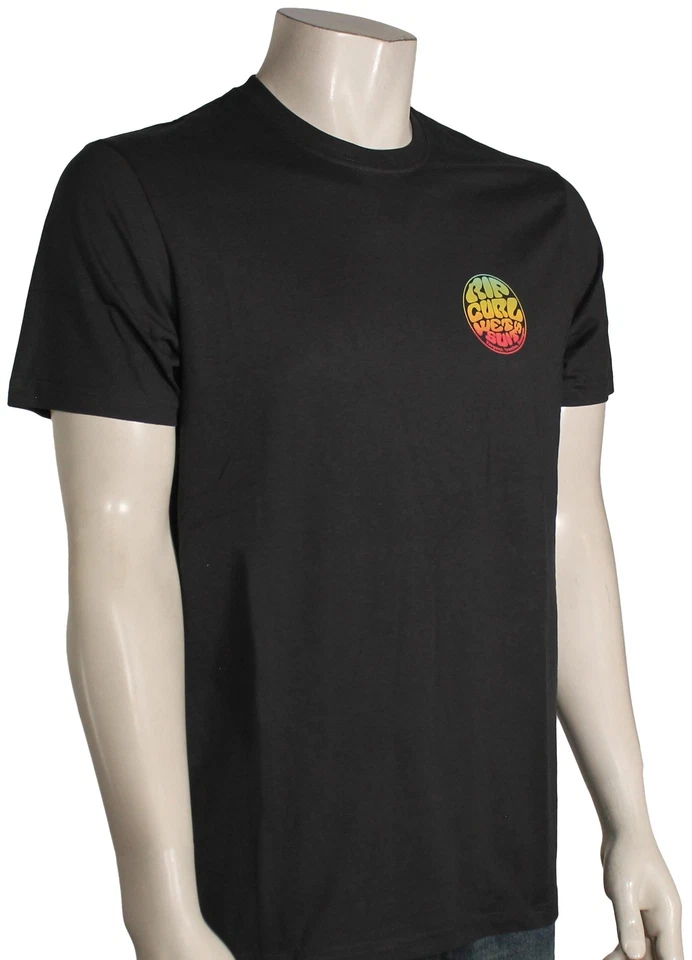 Rip Curl Wetsuit Icon T-Shirt - Washed Black - New - Image 1 of 1