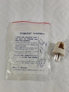 Vintage TWISSTOP Phone Cord Detangler  Computer Fair  White - Picture 1 of 5