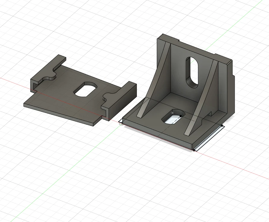 Передние пластиковые кронштейны для люка 1979 - 1993 Ford Mustang левая и правая - 3D-печать - Изображение 1 из 2