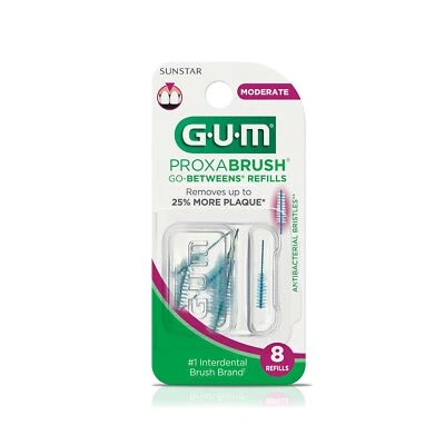 GUM Proxabrush Go - Recambios de cepillo interdental para interdentales Eliminación moderada de placa Foto 1 de 4