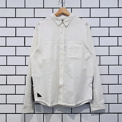 10 DEEP RED TAIL BUTTON UP WORKSHIRT WHITE - Image 1 of 4