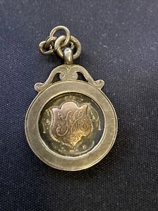 UK Art Deco 1900's Birmingham Hallmarked Sterling Silver Watch Chain Fob W10.2 g - Picture 1 of 9
