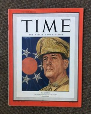 Vintage 1945 WWII TIME magazine General MacArthur~Artzybasheff Anthropomorphic