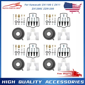 Carburetor Repair Kit Fits For Kawasaki ZX1100 C ZX11 ZX1200C ZZR1200 - Picture 1 of 22