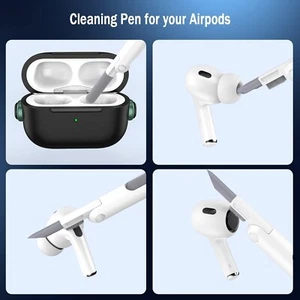 For Airpods Pro Case Cover with Cleaner Kit,Soft Silicone Protective Case for Ap - Picture 1 of 4