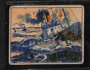 R165 Gum Inc, War News Pictures, 1939, #117 Nazi U-Boat Submarine, Short Print - Picture 1 of 2