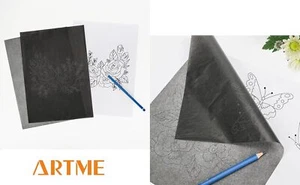 ARTME Graphite Transfer Paper, A4 Size, 50 Sheets, 100 Sheets - Picture 1 of 12