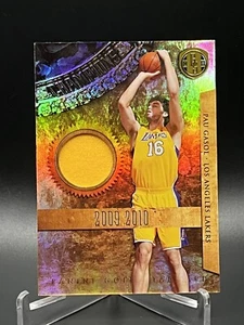 Pau Gasol 2011 Panini Gold Standard Gold Rings Game Used Material /299! - Picture 1 of 3