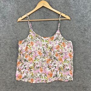 Lily Loves Womens Camisole Top Size 10 Multicolour Floral Sleeveless J12328