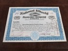 Vintage National Liberty Insurance Company 1937 New York Stock Certificate