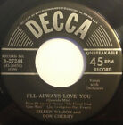 Eileen Wilson And Don Cherry (2) - I&Apos;Ll Always Love You / It May Be On Sund