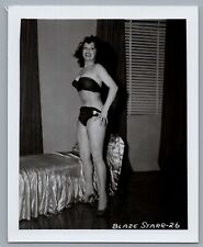 Orig Irving Klaw Photo 4"x5" Blaze Starr #26 Burlesque Pin-Up Erotica Vintage