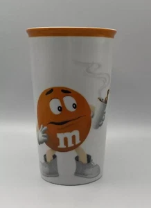 M&M’s World Character orange Keramik Kaffee Tee Becher mit schwarzem Deckel - Bild 1 von 5