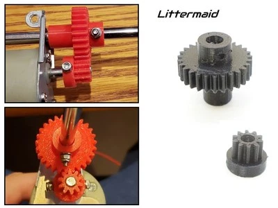 WOP 3D Replacement gears for LitterMaid Multi-Cat Self-Cleaning Litter Box Gear