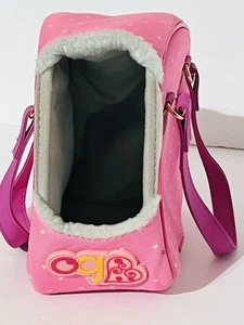 OG Our Generation Doll Pet Dog Cat bag Travel carrier Pink Hearts 4x8x7 - Picture 1 of 4