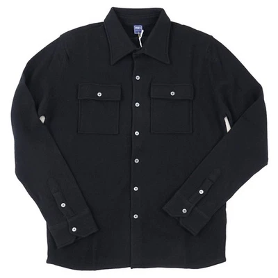 Sobrecamisa-Suéter Fedeli 'Corviglia' Tejida Negra Cachemira Híbrida XXL (Eu 56) Nueva con Etiquetas Foto 1 de 4