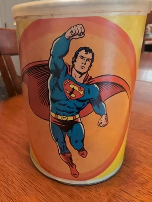 Vintage 70s Puzzle Superman Jigsaw Can 1973 DC Comics Nat'l Periodical - Image 1 of 4