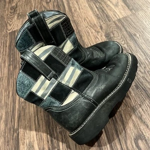 ARIAT Fatbaby Colorblock Suede and Leather Western Style 14958 Boots Size 6B - Picture 1 of 16