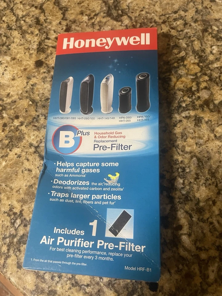 Honeywell B Plus Household Gas & Odor Reducing Replacement Pre-Filter HRF-B1 (1) - Image 1 of 1
