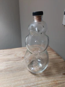 Vintage Glass Honey Bear Jar With Lid 8" Tall - Picture 1 of 3