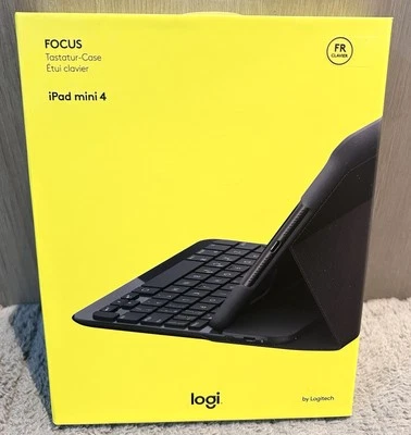 Logitech Logi Focus Keyboard Tastatur-Case iPad Mini 4 BNWT - Image 1 of 4