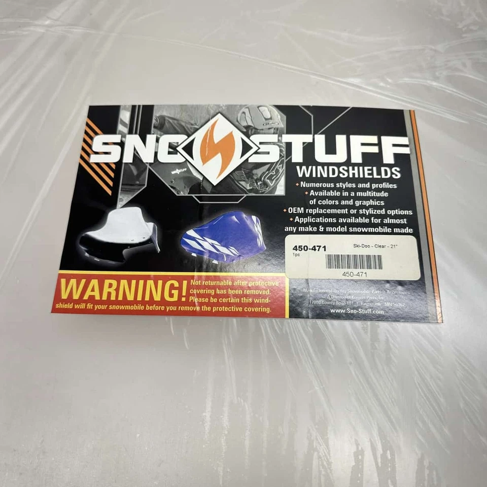 Parabrisas Sno-Stuff 23 pulgadas 450-471 - 1999 SKI-DOO Formula SL Foto 1 de 4