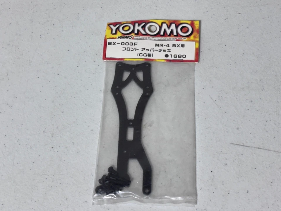 Yokomo BX-003F 1/10 RC Graphite Front Upper Chassis Deck MR4BX MR-4 BX NEW NOS - Image 1 of 1
